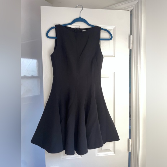 ZARA ZW Collection Black Skater Dress Flounce Hem LBD 4043/041 Size XS $149 - Picture 15 of 16